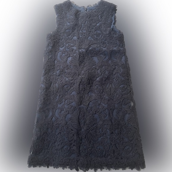 Tadashi Shoji Kids Navy shift dress- Size 10 Girls - Picture 2 of 9